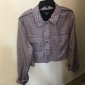 Cropped Plaid Jacket/Shirt